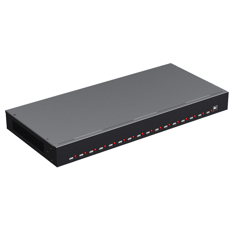 Sipolar A-100 Industrial 16-Port USB 2.0 Hub - 480Mbps Data Transfer
