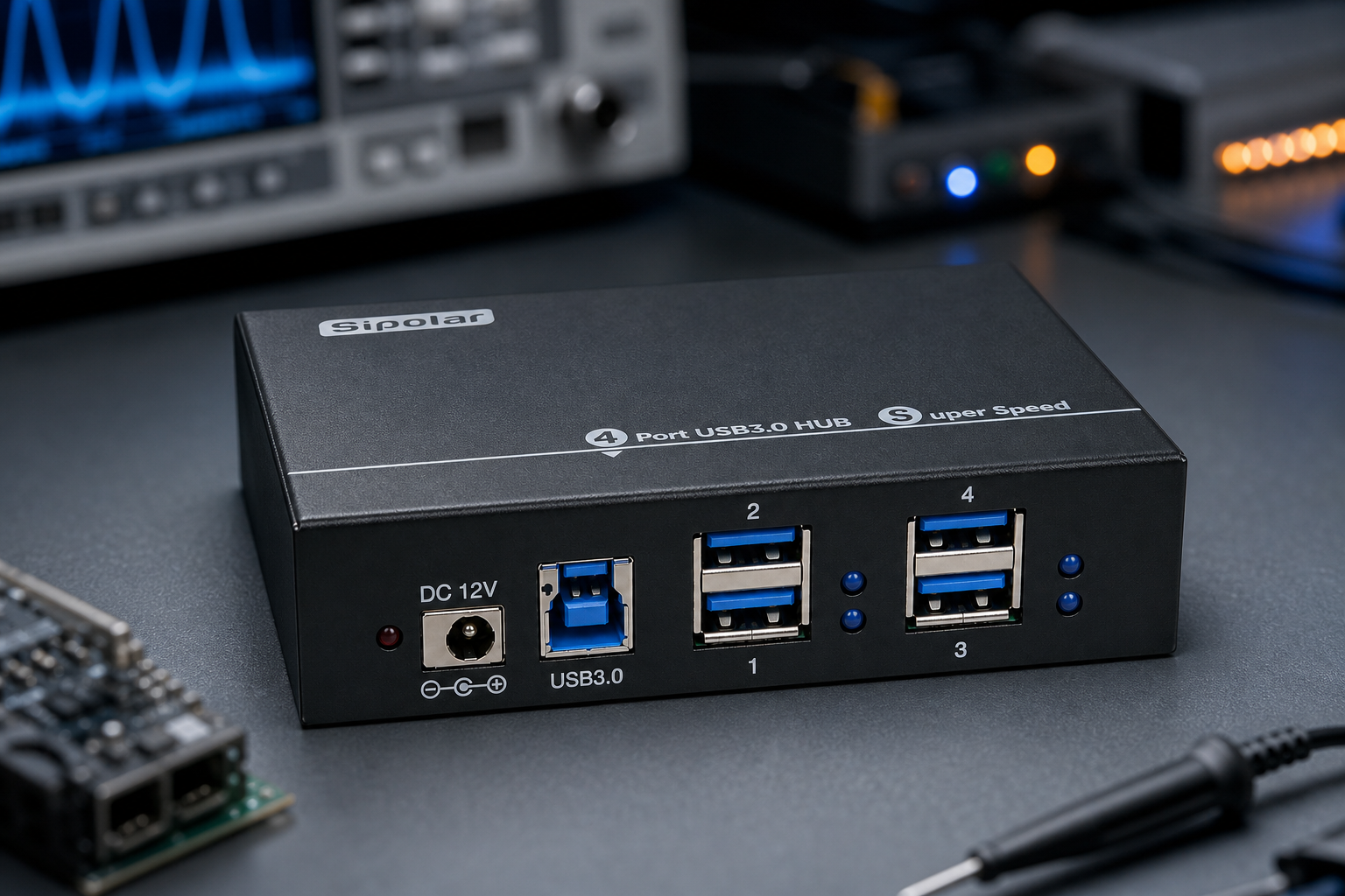 AX-143 4-port USB 3.0 industrial hub