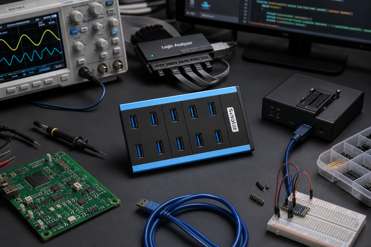 FD-503 10-port universal USB 3.0 hub