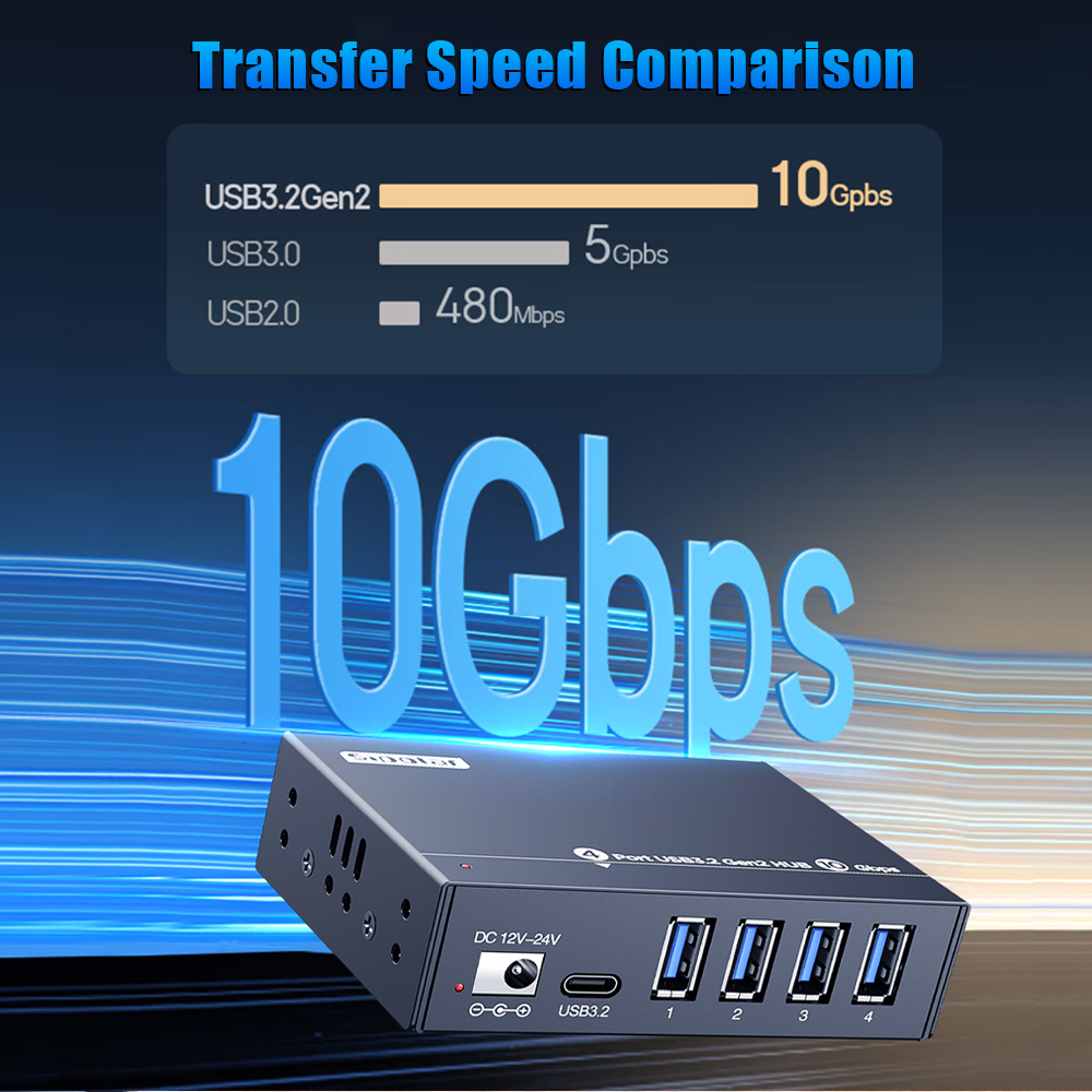 A-4U32M1 4-port USB 3.2 Gen 2 hub