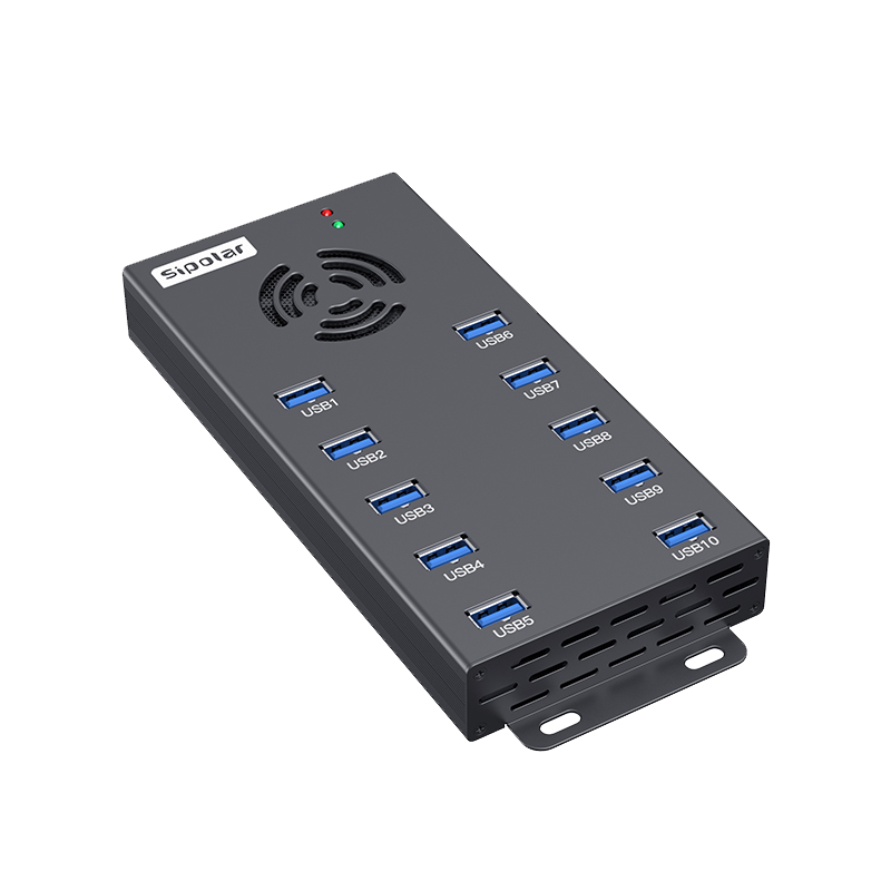 Industrial USB hub power supply and protection