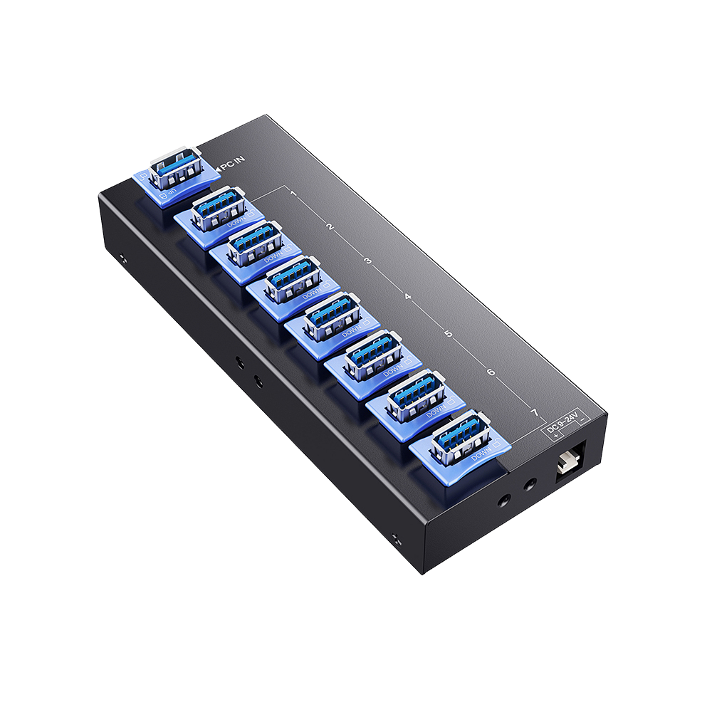 High port count industrial USB hubs