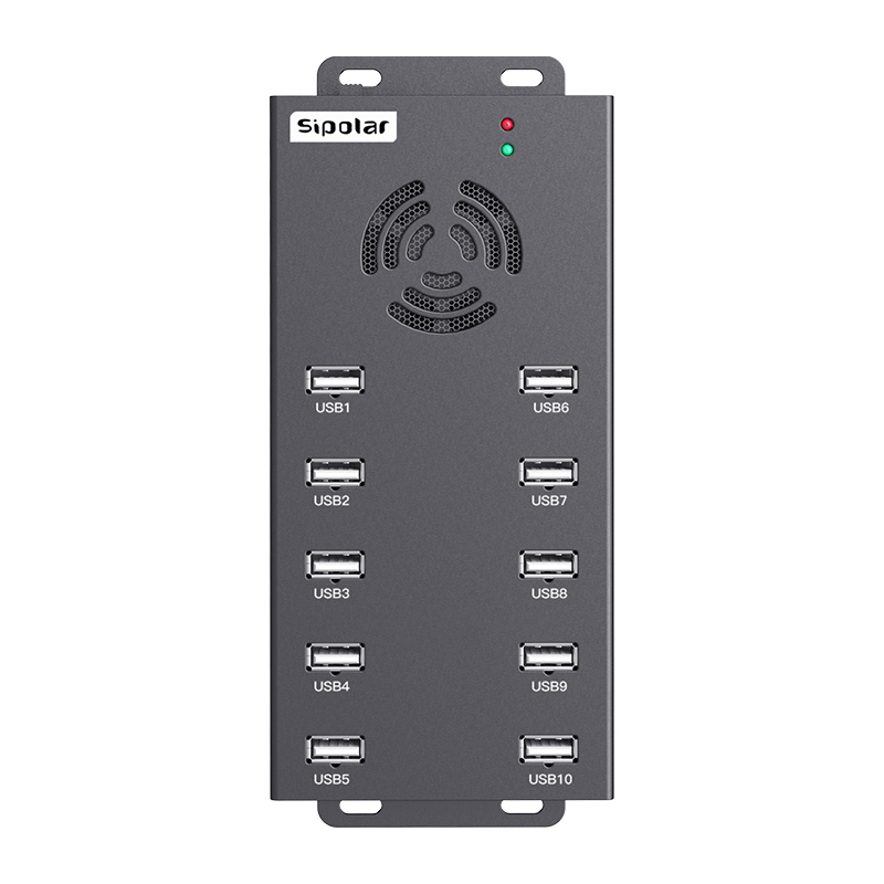 Wide voltage industrial USB hub