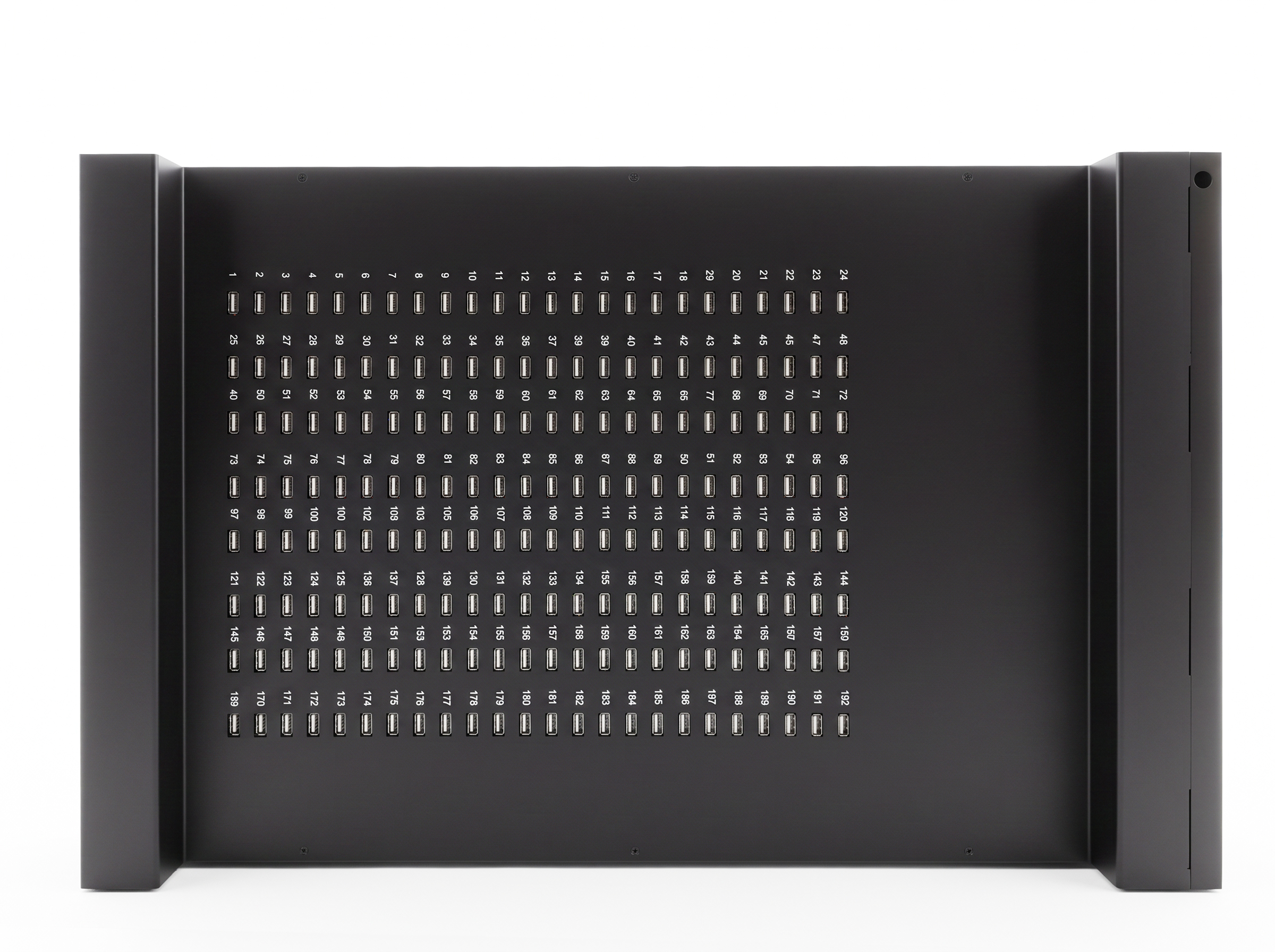 SH-192 dual channel rackmount USB hub 192 ports